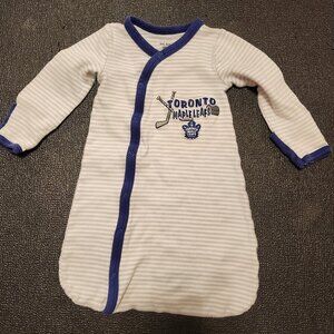 ADORABLE Toronto Maple Leafs Baby Sleep Sack NHL Baby 0-6 Months